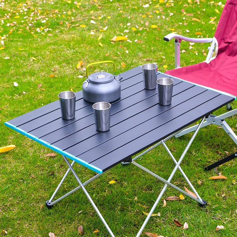 Lisslune | Portable ultra-lightweight aluminum camping table for adventurers