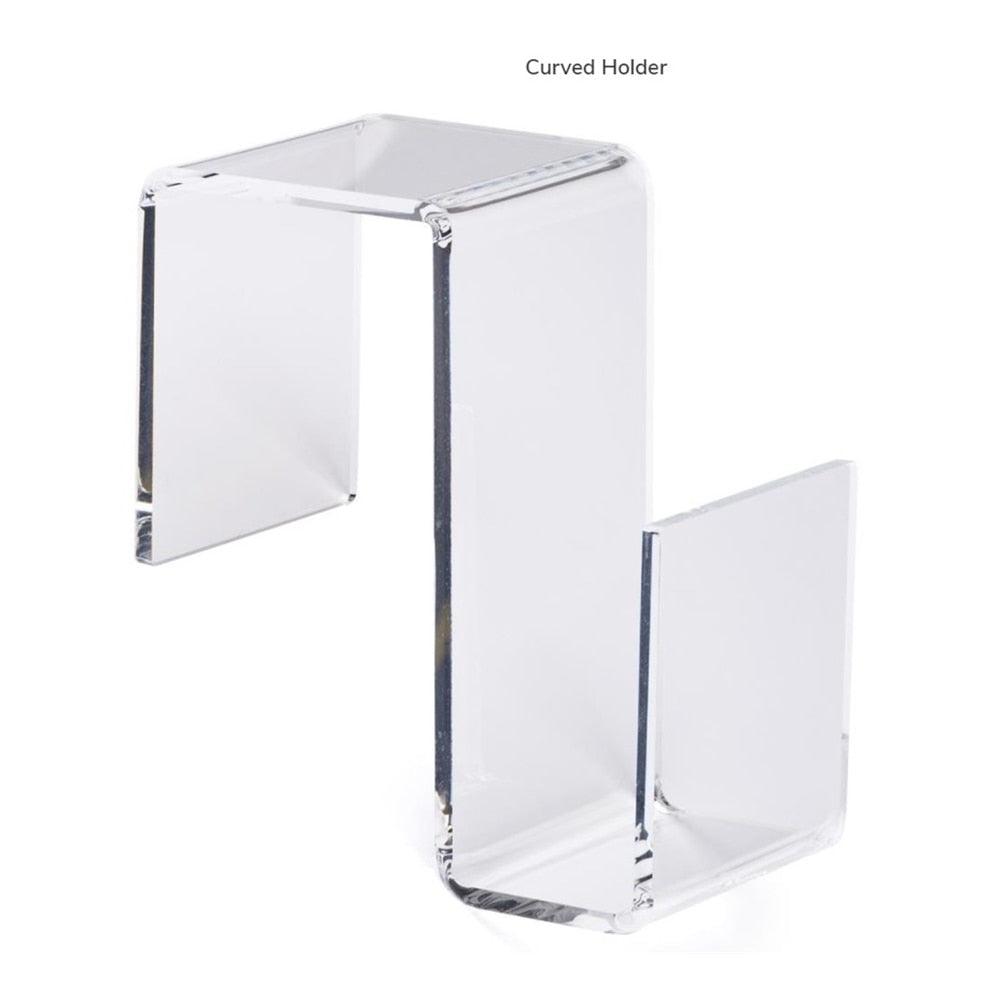 Lisslune | Transparent Cubicle Wall Shelf Organizer with Hooks