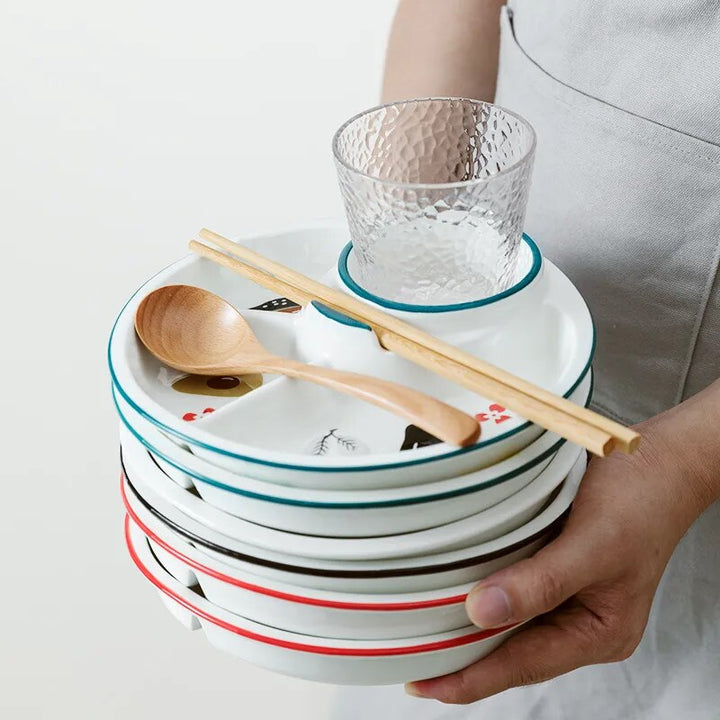 Lisslune | Breakfast Combo Nordic Ceramic Plate