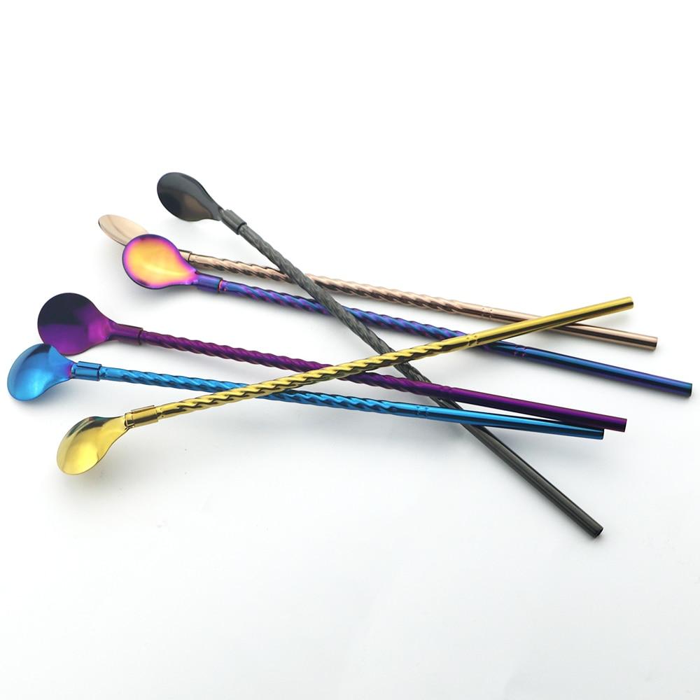 Lisslune | Stainless Steel Straw Spoon (4 pieces)