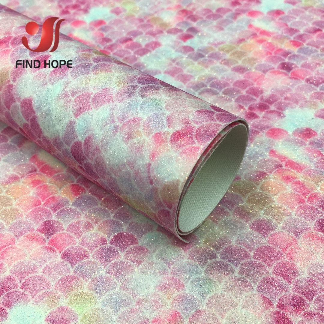 Lisslune | Iridescent Rainbow Sparkle Fabric Sheets - Perfect for Creative Do-It-Yourself Projects