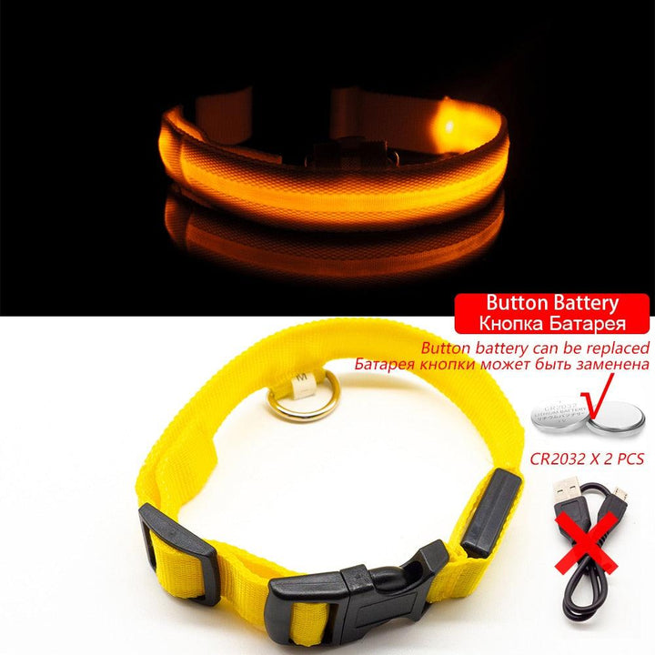 Lisslune | Light & Protect: Rechargeable Waterproof LED Dog Collar for Enhanced Nighttime Safety