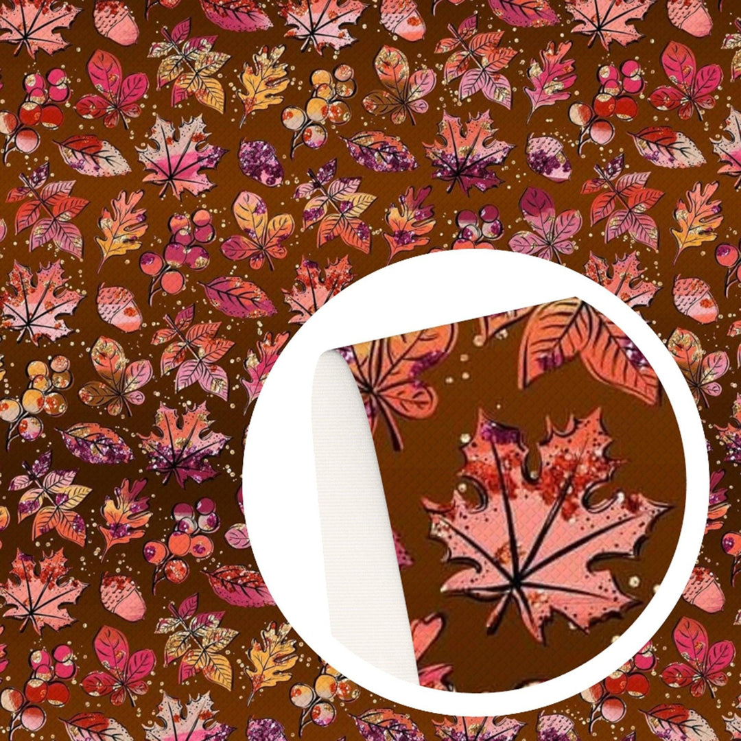Lisslune | Autumn-inspired premium vegan leather - versatile DIY craft material for creative projects