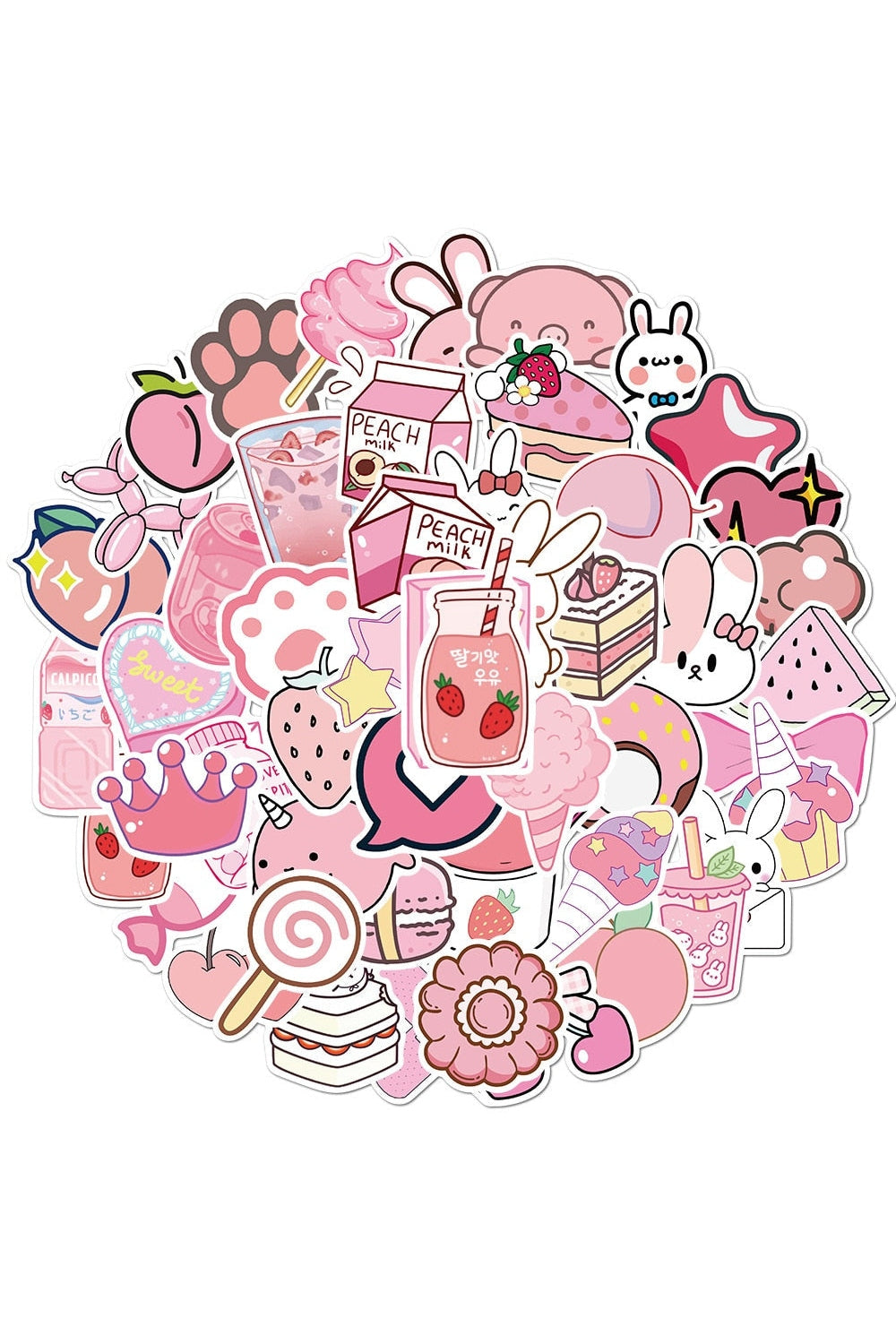 Lisslune | Pink Sticker Set