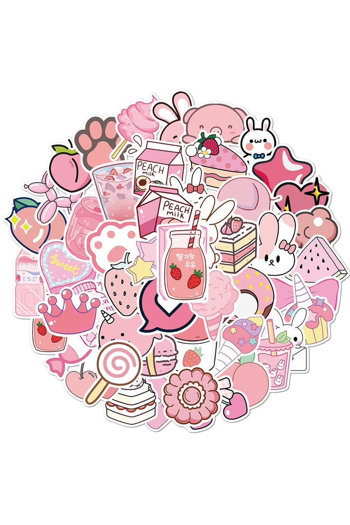 Lisslune | Pink Sticker Set