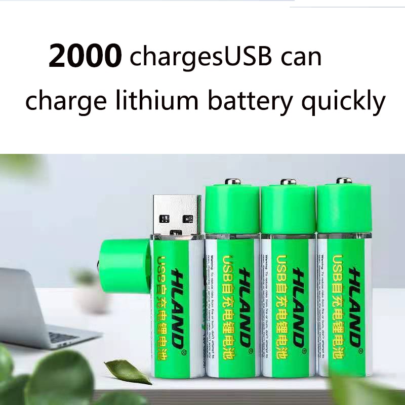 Lisslune | 2 pieces USB rechargeable battery