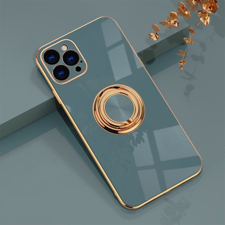 Lisslune | iPhone Case with Metal Stand Ring