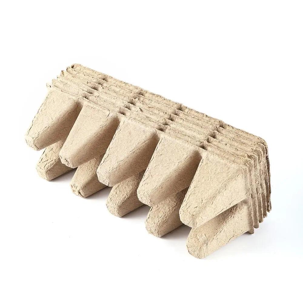 Lisslune | Eco-friendly Biodegradable Seedling Starter Kit with 5 Paper Pulp Pots