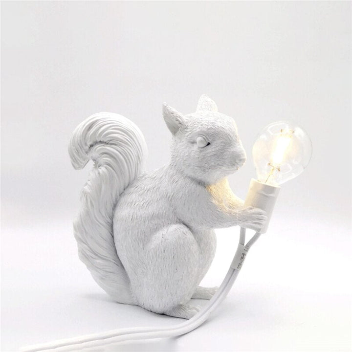 Lisslune | SquirrelBright Nordic Squirrel Table Lamp | Designer Decor | LED Mood Light | Perfect for Home