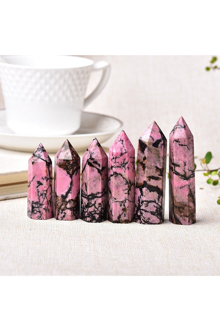Lisslune | Rhodonite Crystal Obelisk