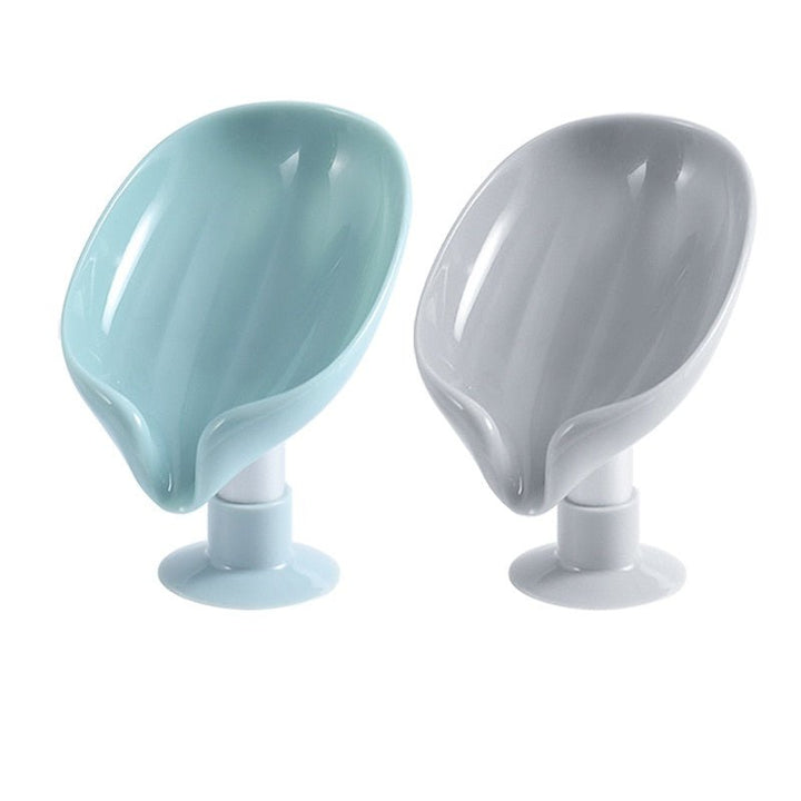 Lisslune | Soap dish with suction cup holder and drainage (Set of 2)