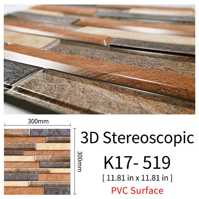Lisslune | 3D Self-Adhesive Cobblestone Wall Stickers