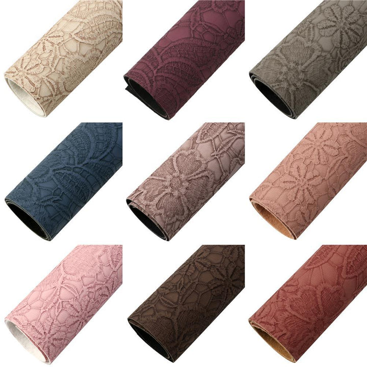 Lisslune | Chic Bloom: Premium Synthetic Leather Craft Sheets for Creative Expression