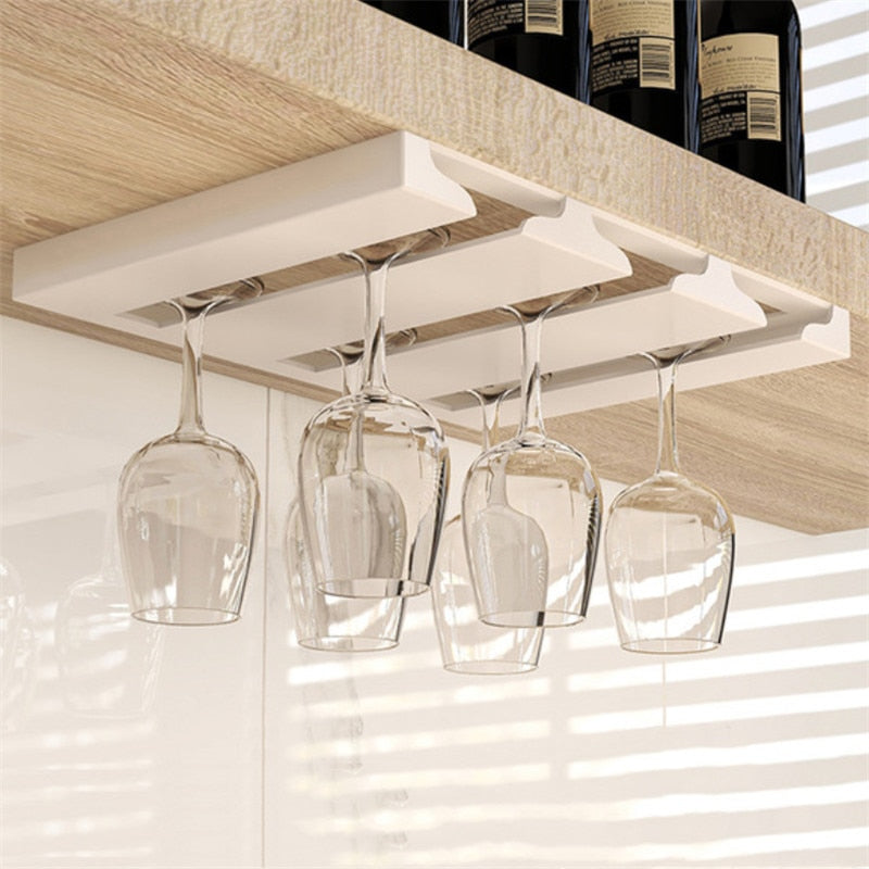 Lisslune | Under Cabinet Glass Organizer Rack