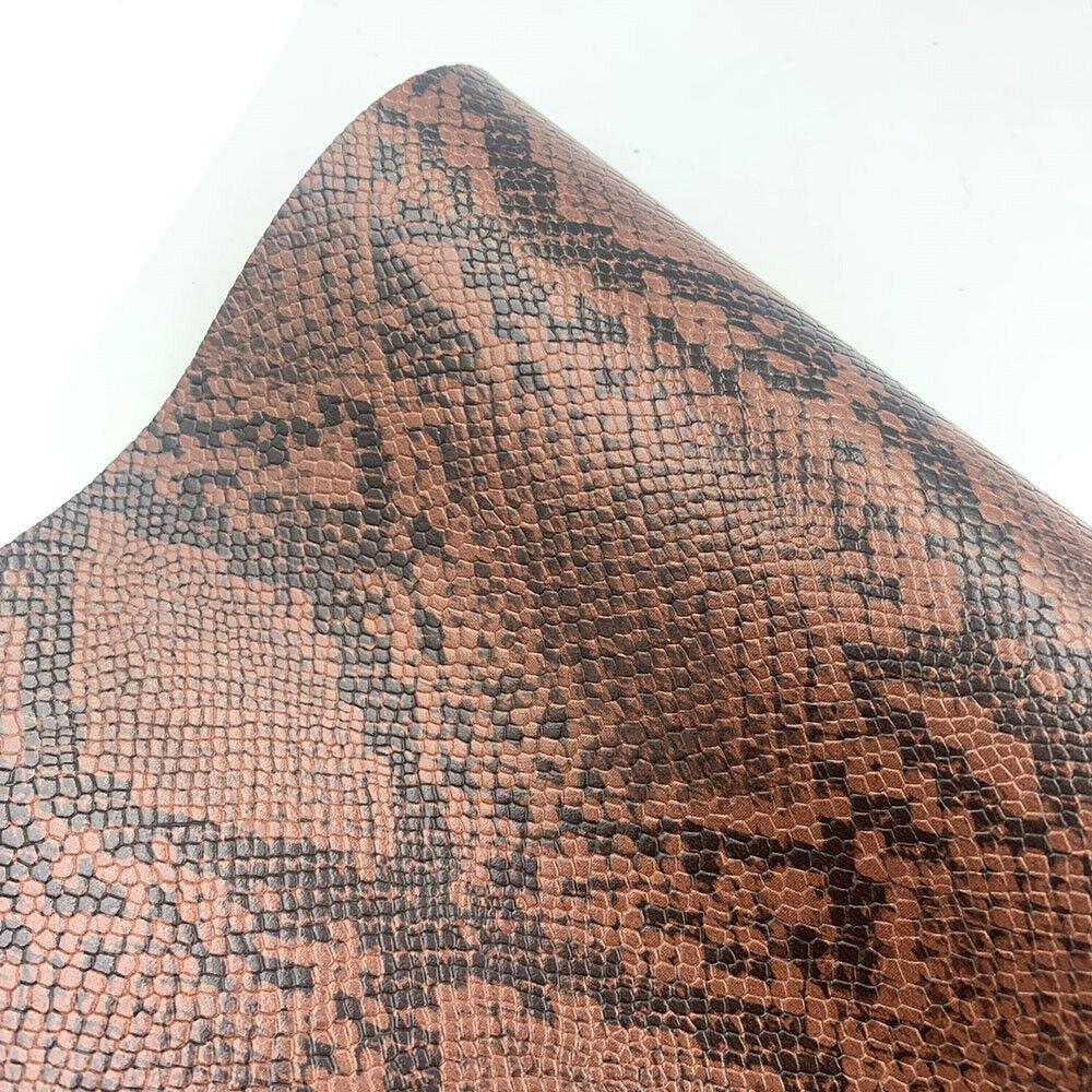 Lisslune | Serpentine Snake Skin Synthetic Leather Craft Kit - Create Trendy DIY Projects with Ease