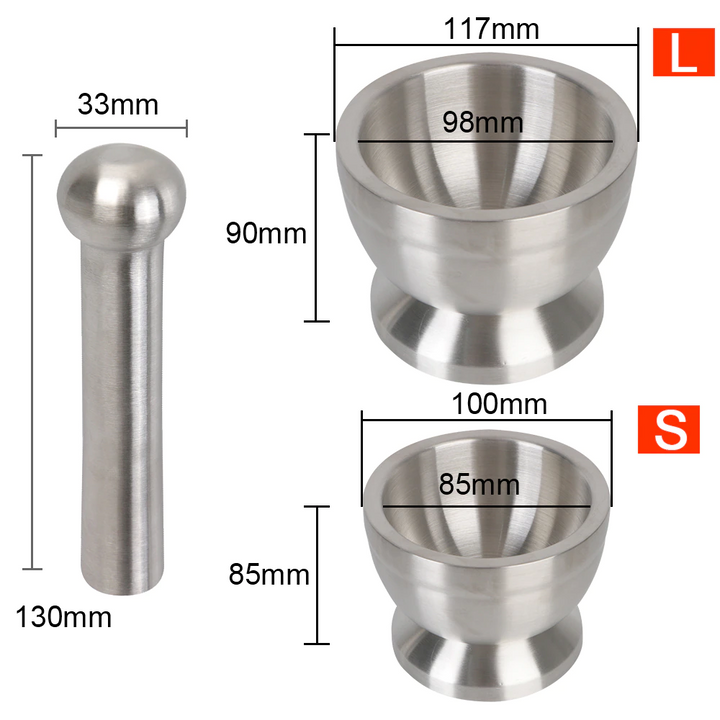 Lisslune | Anti-Splash Stainless Steel Herbs Crusher
