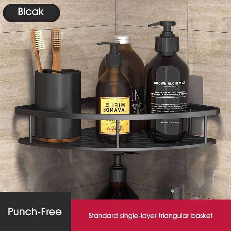 Lisslune | Stylish Wall-Mounted Space Aluminum Shower Organizer: Premium Bathroom Caddy