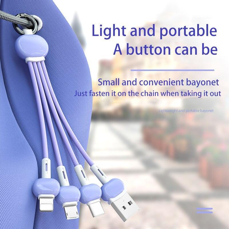 Lisslune | Compact Keychain USB Charger for iPhone and Xiaomi Redmi - Ultimate Travel Charging Solution