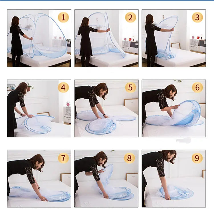 Lisslune | Foldable Breathable Single Door Mosquito Net