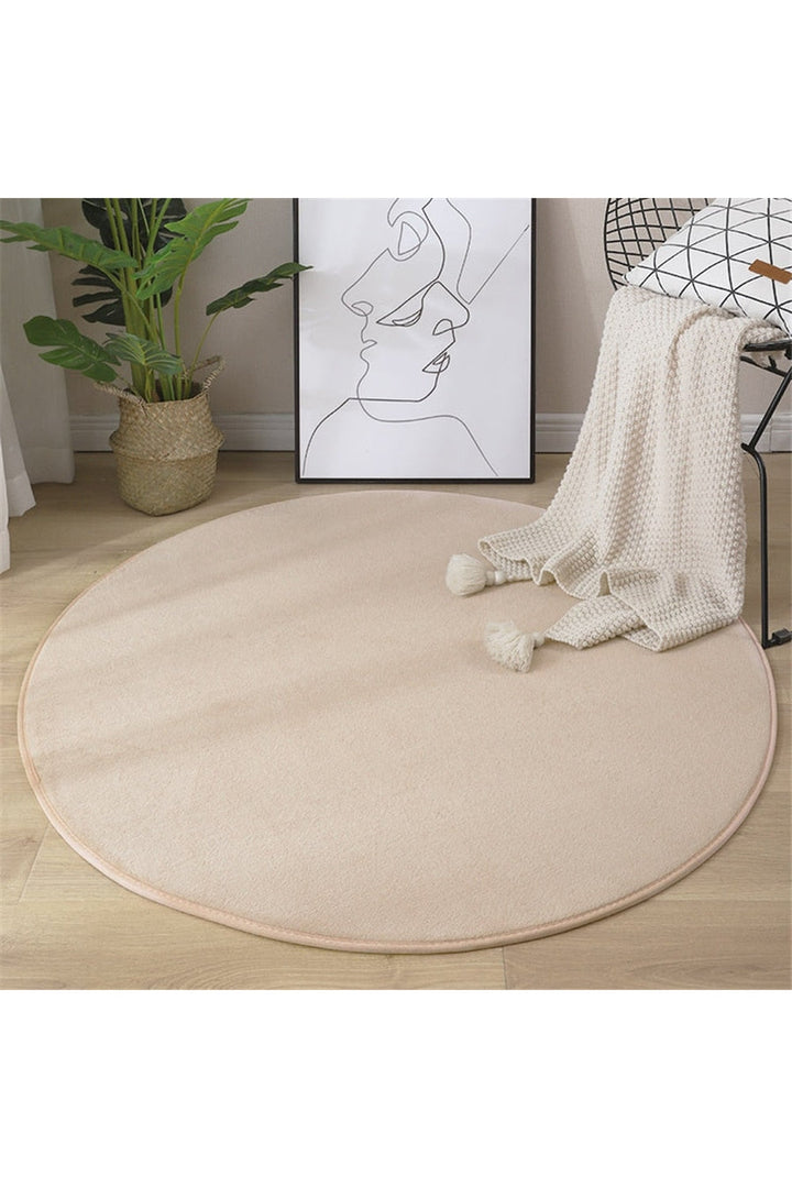 Lisslune | round rug with coral pattern