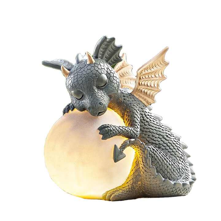 Lisslune | DrakoFang Dragon-Inspired Table Lamp – Bold Silhouette with Warm Ambient Glow