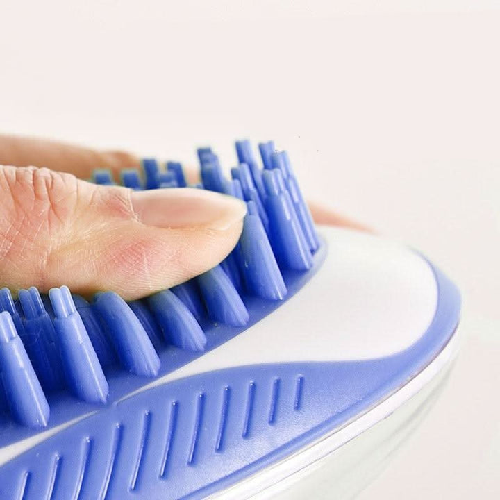 Lisslune | ZORROPET – 2-in-1 Massage Brush with Soap Dispenser for Relaxed Dog Grooming