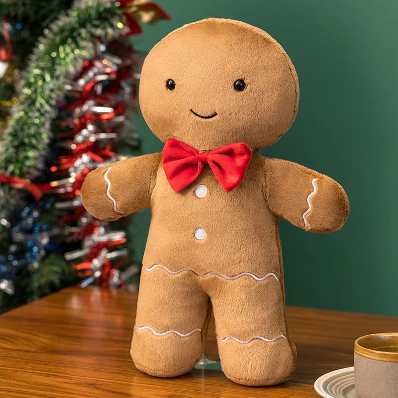 Lisslune | Magical Christmas Plush – Fluffy Gingerbread Hug Toy for a Warm & Cozy Holiday