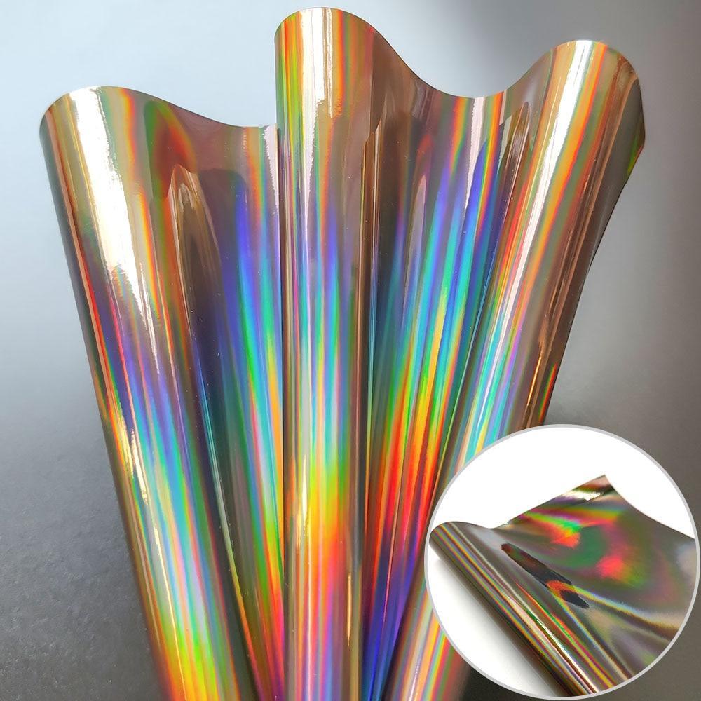 Lisslune | Iridescent Holographic Faux PU Leather Sheets for Creative DIY Projects