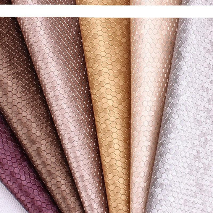 Lisslune | Honeycomb Embossed Synthetic Leather - Unleash Your Creative Potential with Luxury Texture