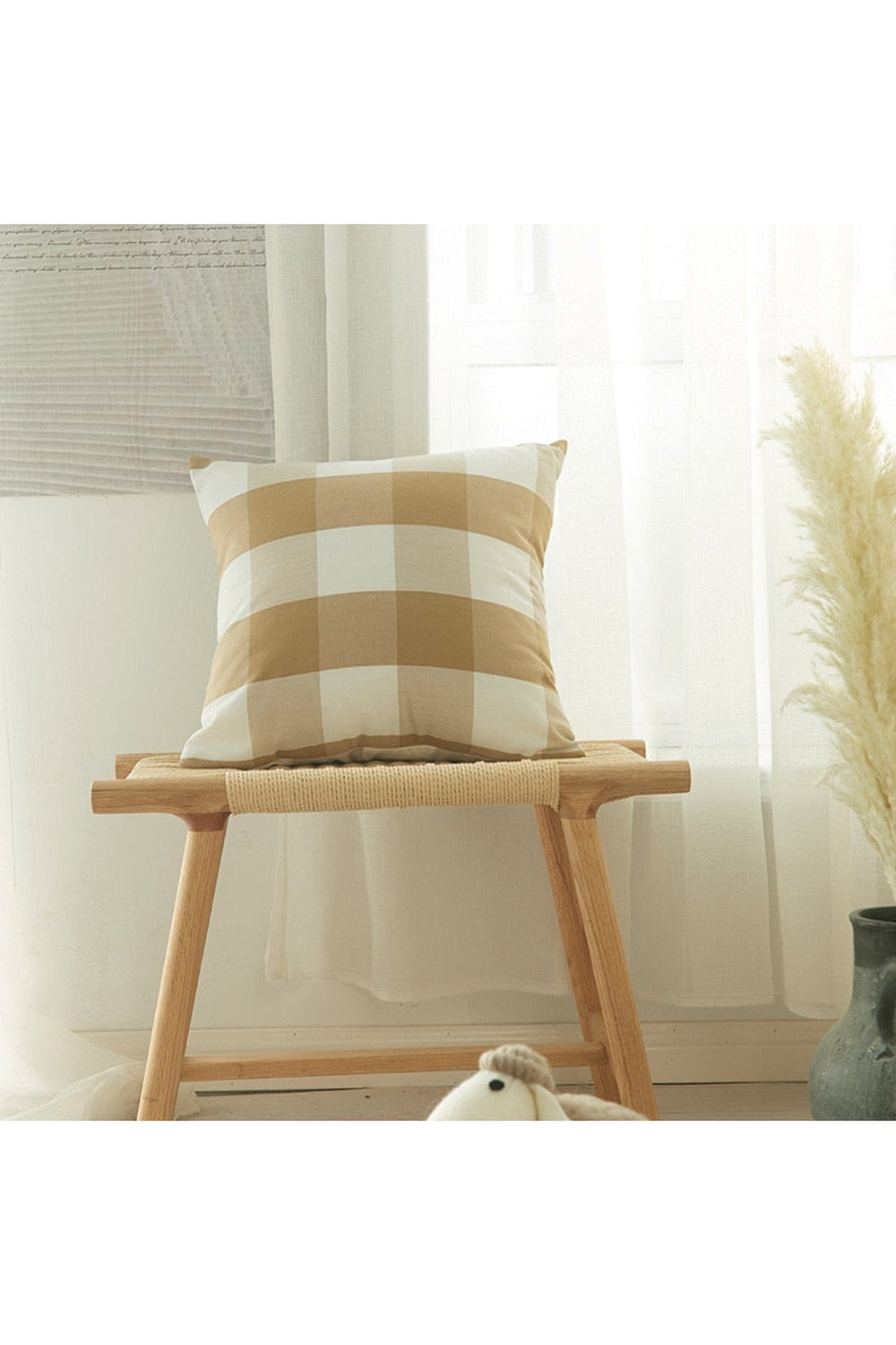 Lisslune | Country house plaid cushion covers