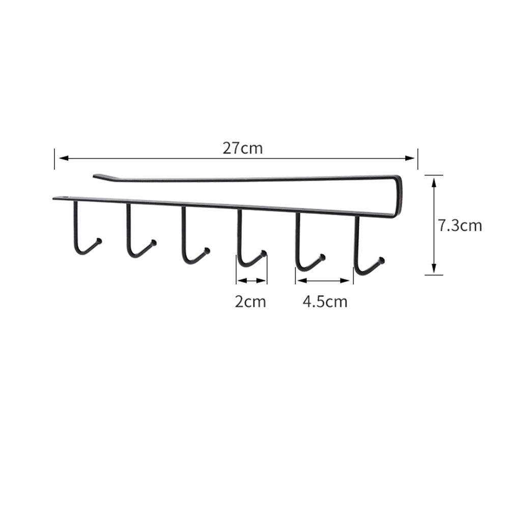 Lisslune | Kitchen Under Cabinet Organizer Hook Rack