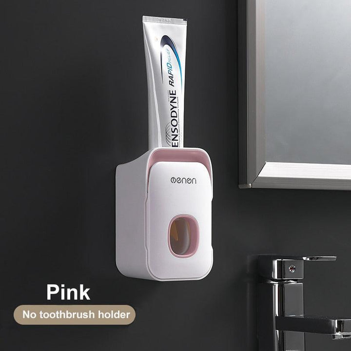 Lisslune | All-in-One Bathroom Organization Set: Toothbrush Holder, Toothpaste Dispenser and more