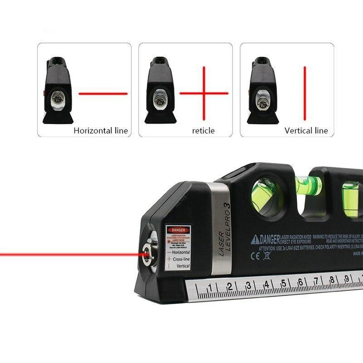 Lisslune | Laser level with measuring tape