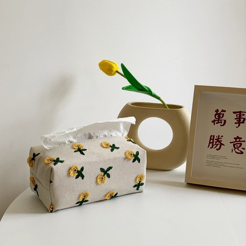 Lisslune | Japanese Style Environment Friendly Flower Tissue Box