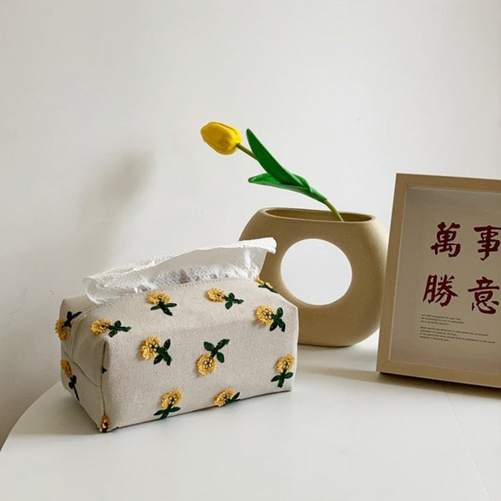 Lisslune | Japanese Style Environment Friendly Flower Tissue Box