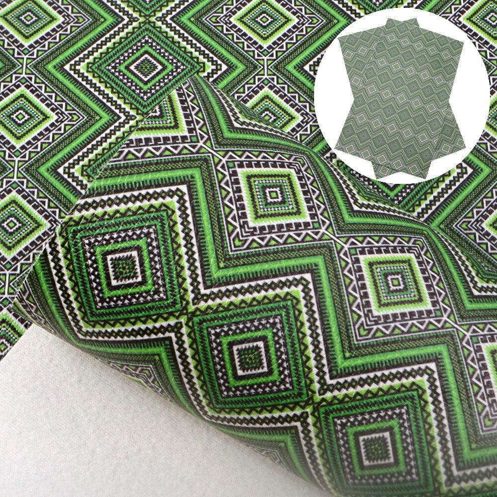 Lisslune | Stylish Geometric Synthetic Leather Creative Sheets for Innovative DIY Creations