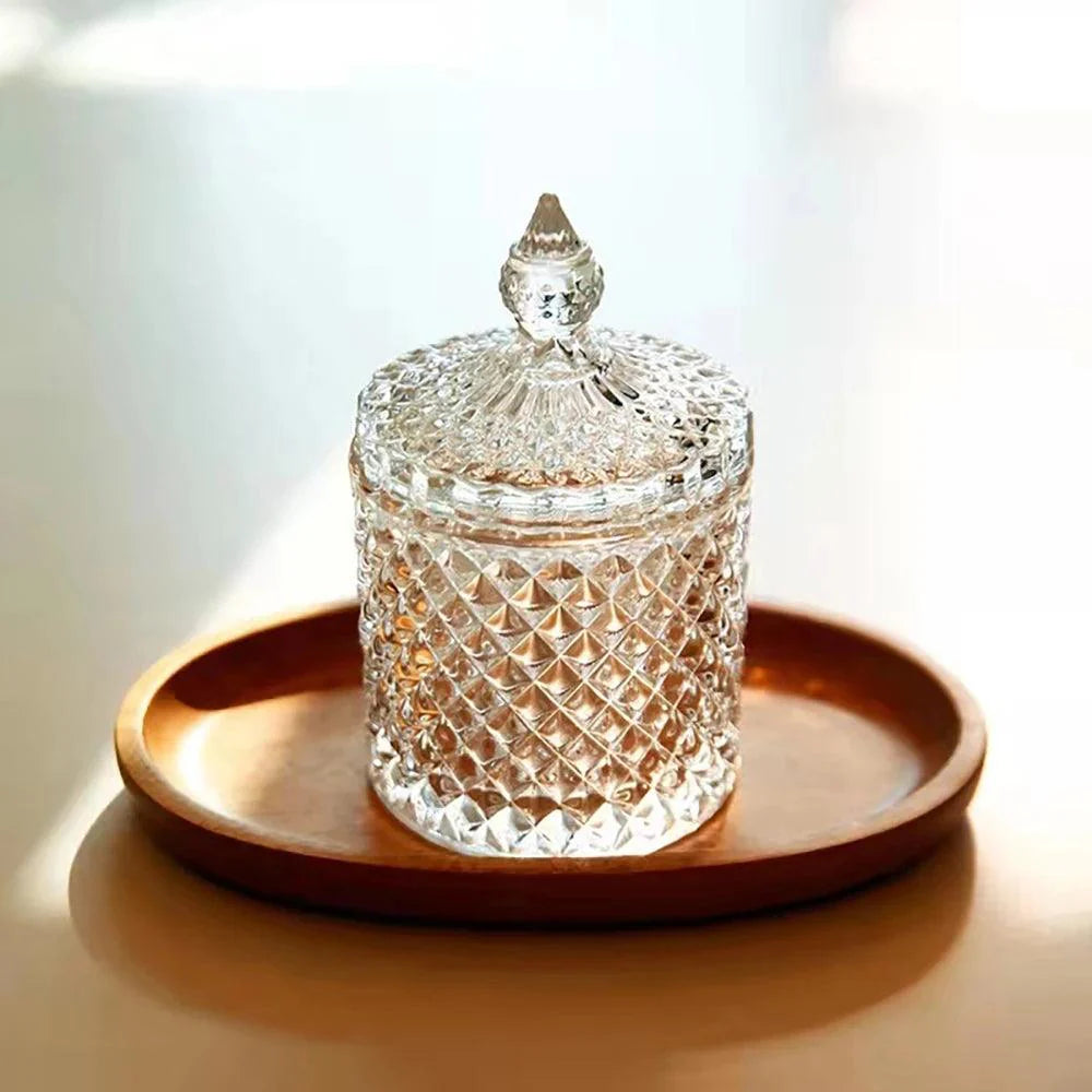 Lisslune | Stylish minimalist glass organizer jar for jewelry and aromatherapy essentials