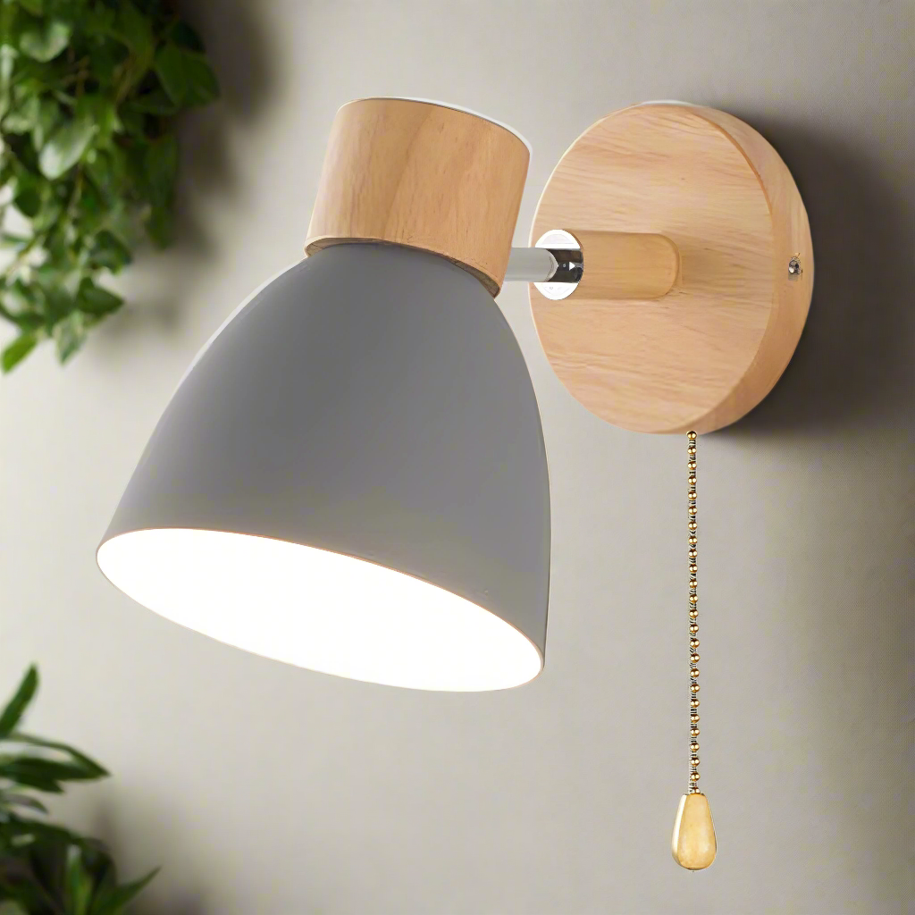 Lisslune | Scandinavian Inspired Wall Light with Easy Pull Switch