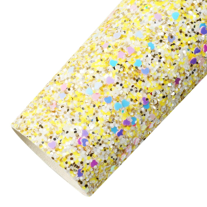 Lisslune | Shimmering Chunky Glitter Vinyl Craft Sheets - Ultimate Crafting Fun