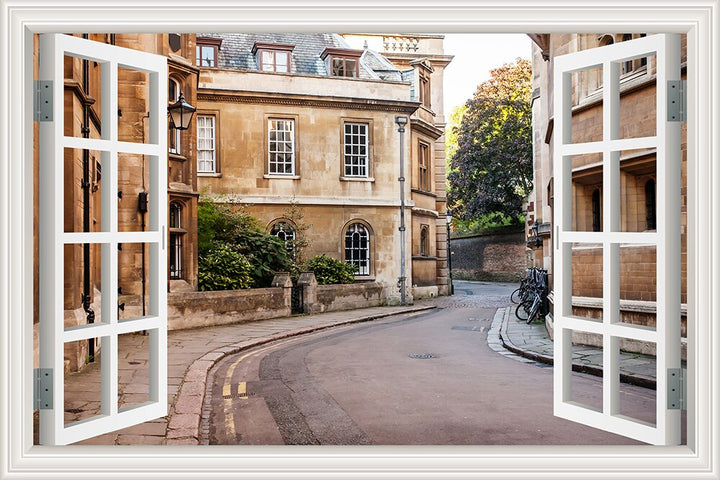 Lisslune | 3D Street Scene Self-Adhesive European Wallpaper