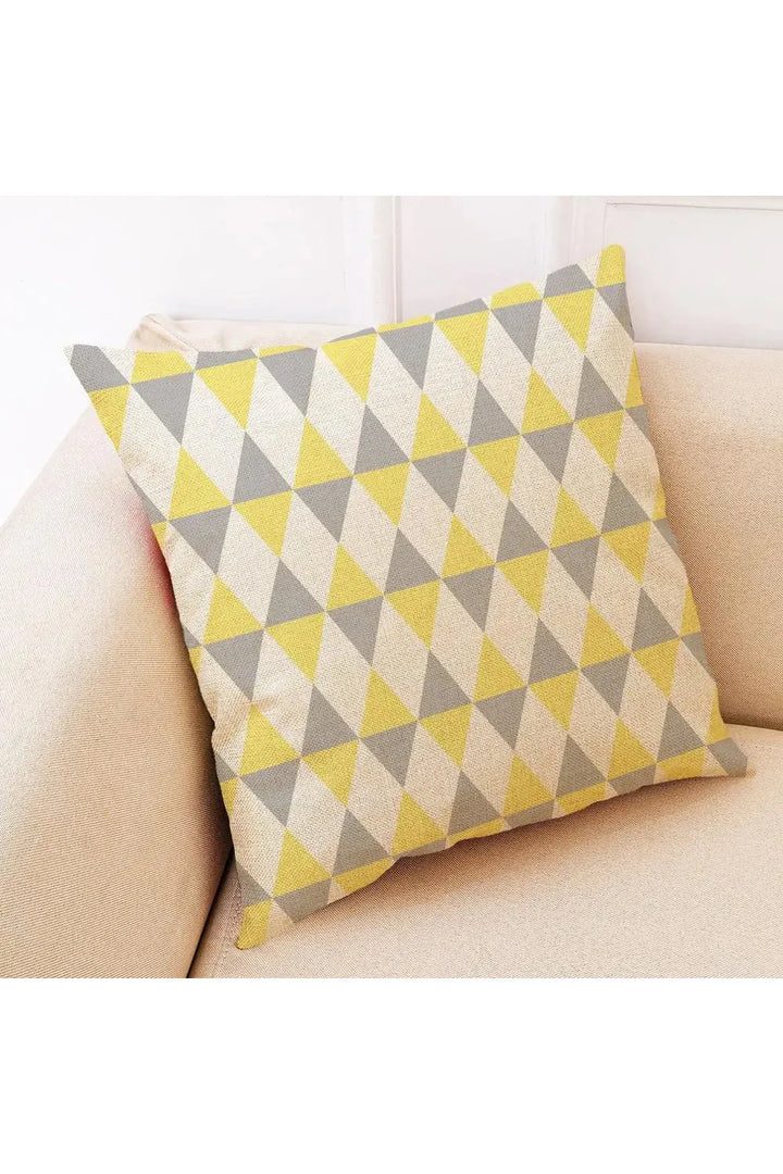 Lisslune | gray geometric pillowcase