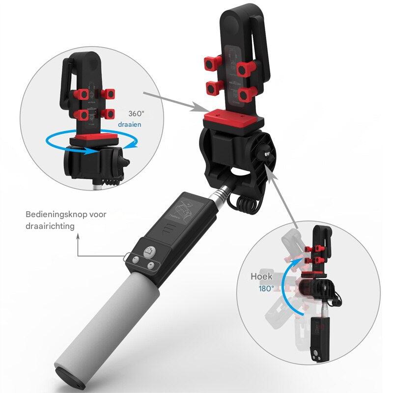 Lisslune | Selfie Stick "Image Arc" with 360° Rotation & Bluetooth Remote Control