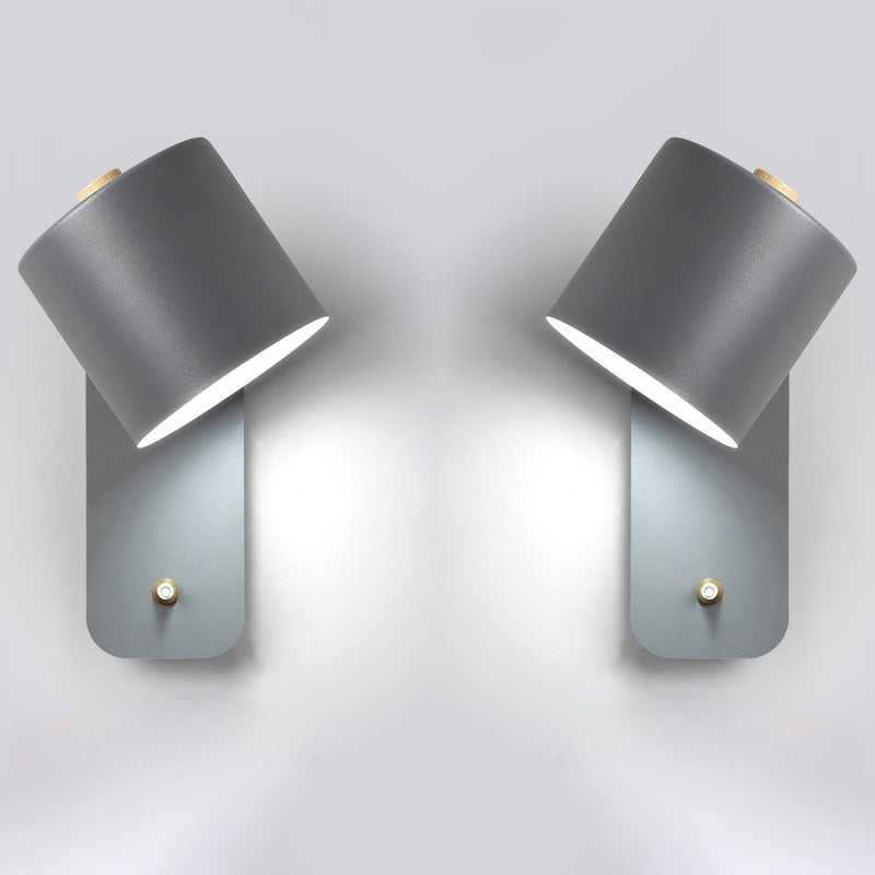 Lisslune | Modern LED Wall Lamps with Switch Indoor Home Decor Lights