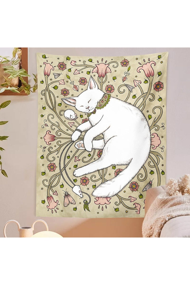 Lisslune | Cat-themed wall tapestry