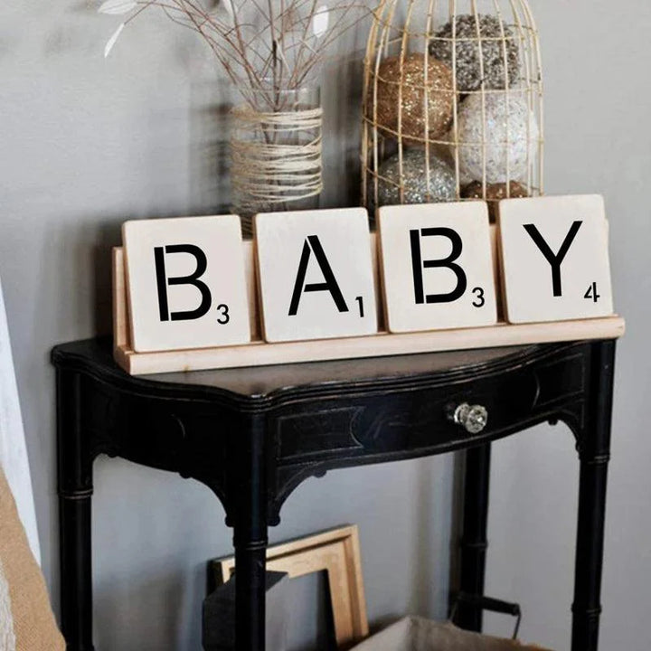 Lisslune | 26-piece versatile alphabet stencil set for creative crafting projects and home decor
