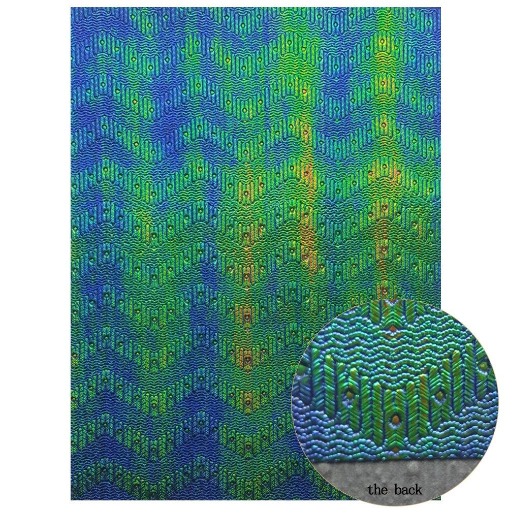 Lisslune | Lustrous Green Glitter Snake Skin Synthetic Leather Bow Craft Kit