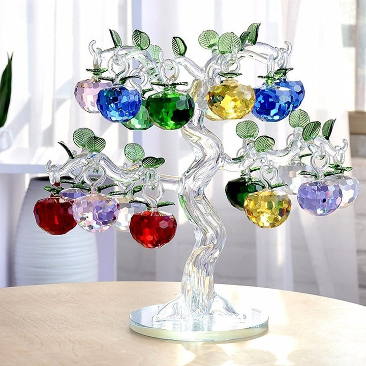 Lisslune | Elegant Crystal Apple Tree Home Decor