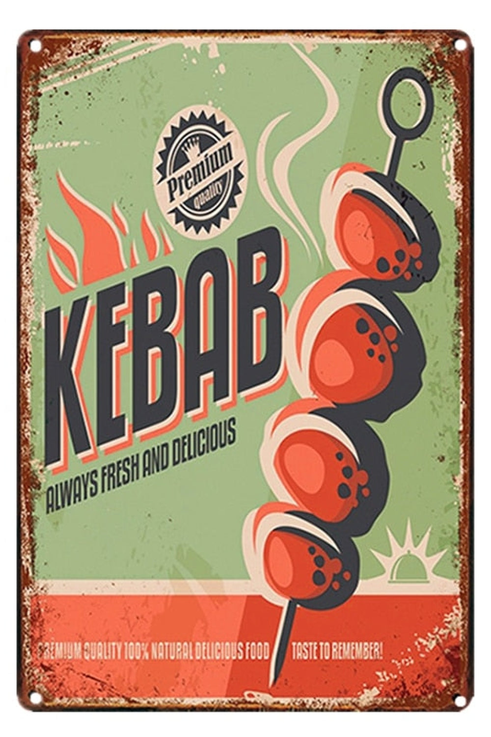 Lisslune | Food Theme Metal Poster
