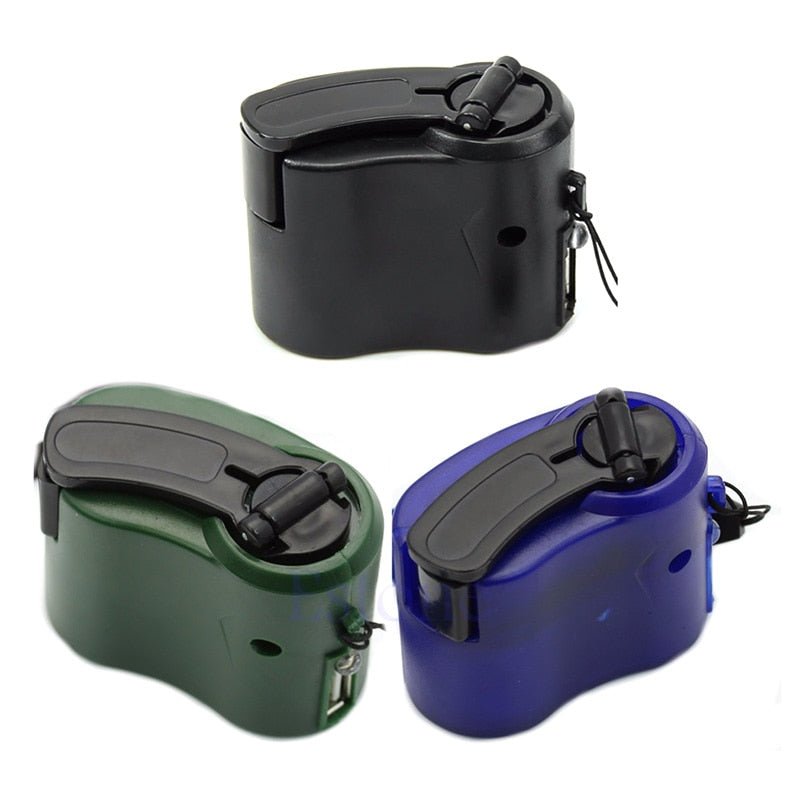Lisslune | USB Hand Crank Generator Dynamo for Charging Mobile Phones Hand Crank Emergency Charger