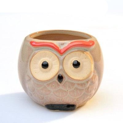 Lisslune | Cartoon Animal Motif Ceramic Flower Pot for Succulents